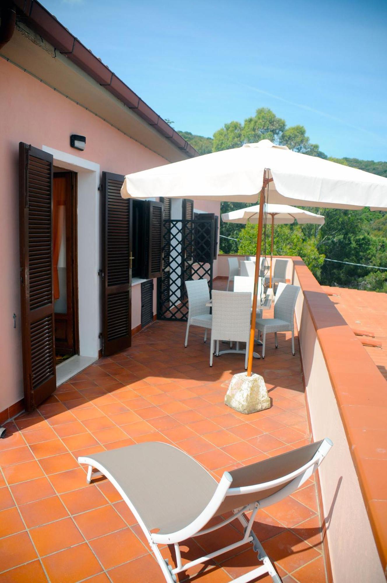 outdoor BBQ area