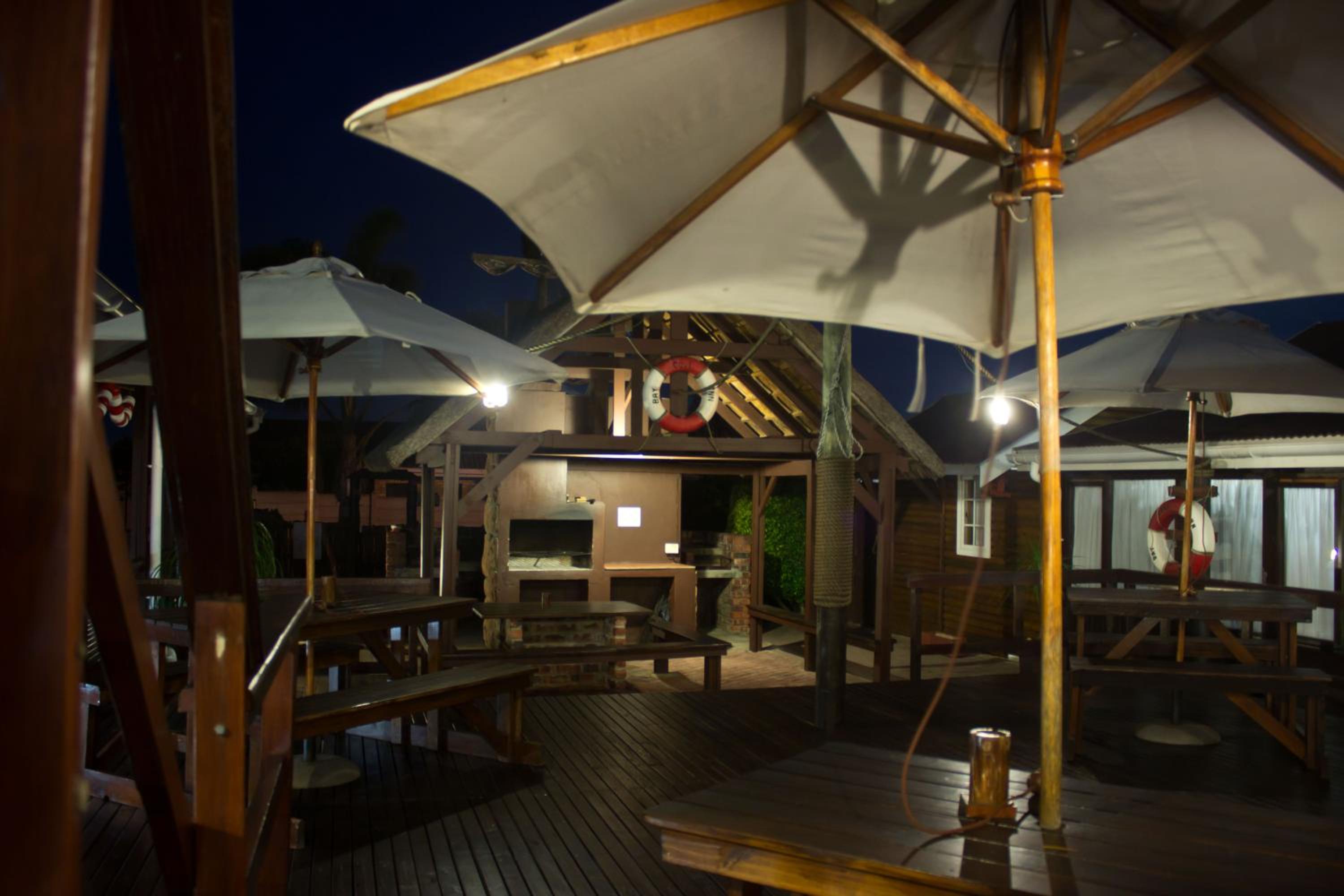 outdoor BBQ area