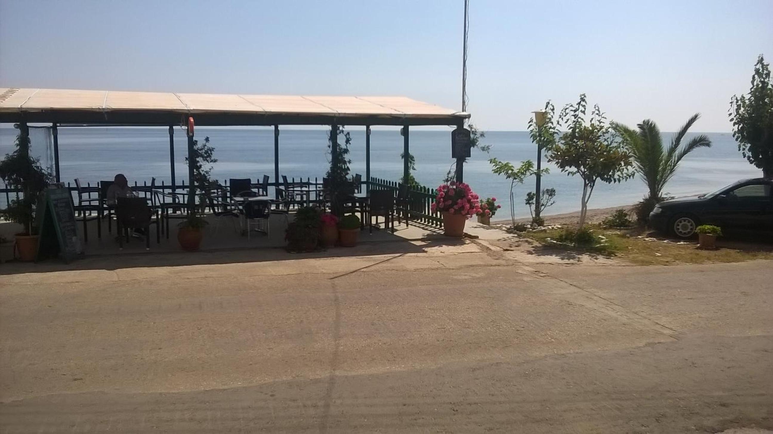 outdoor BBQ area