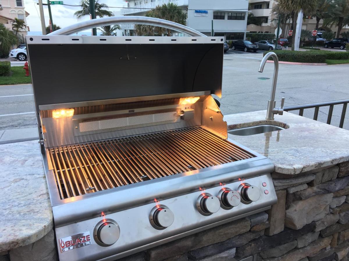 outdoor BBQ area