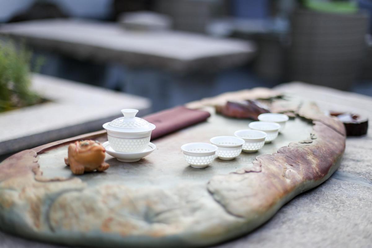 outdoor BBQ area
