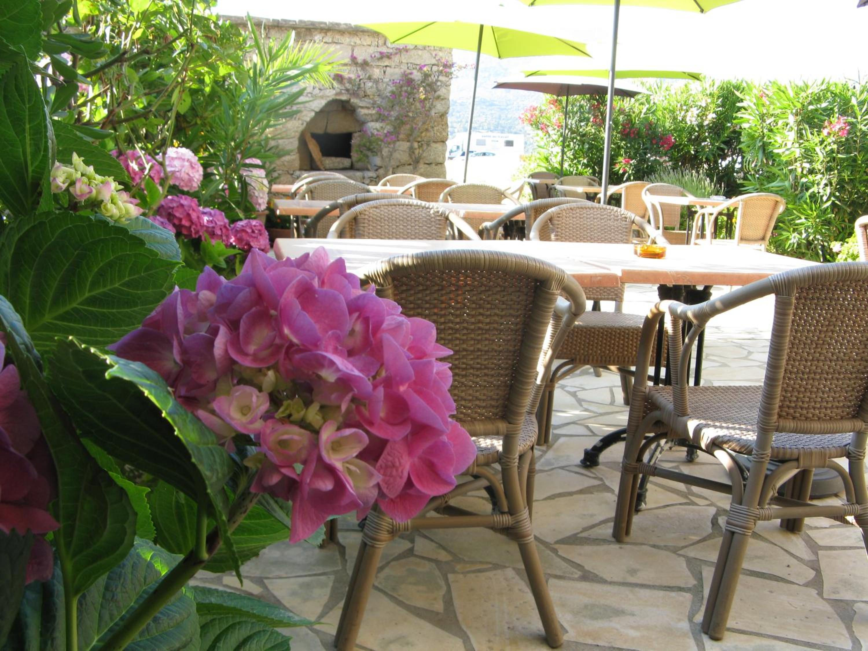 outdoor BBQ area