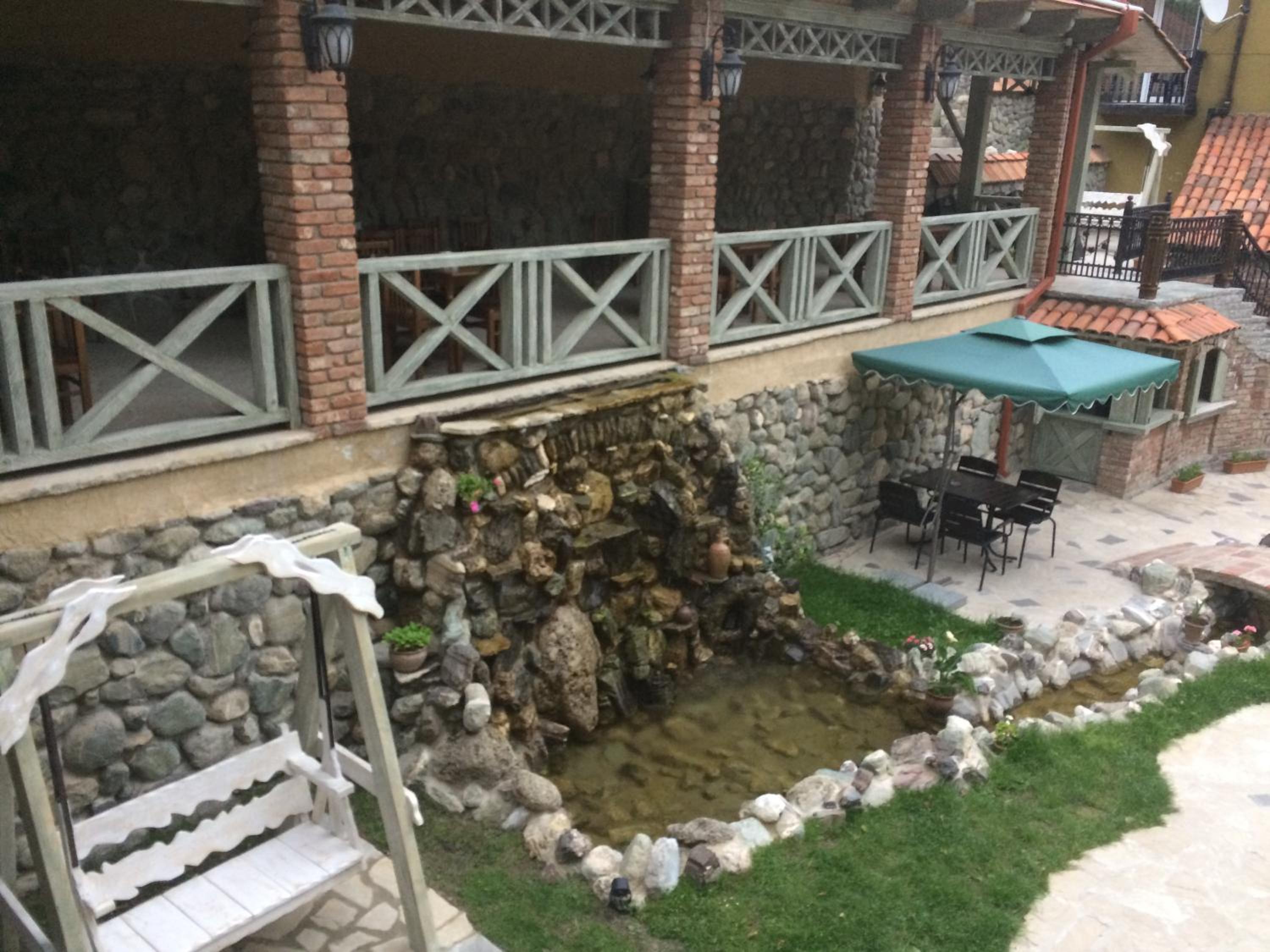 outdoor BBQ area