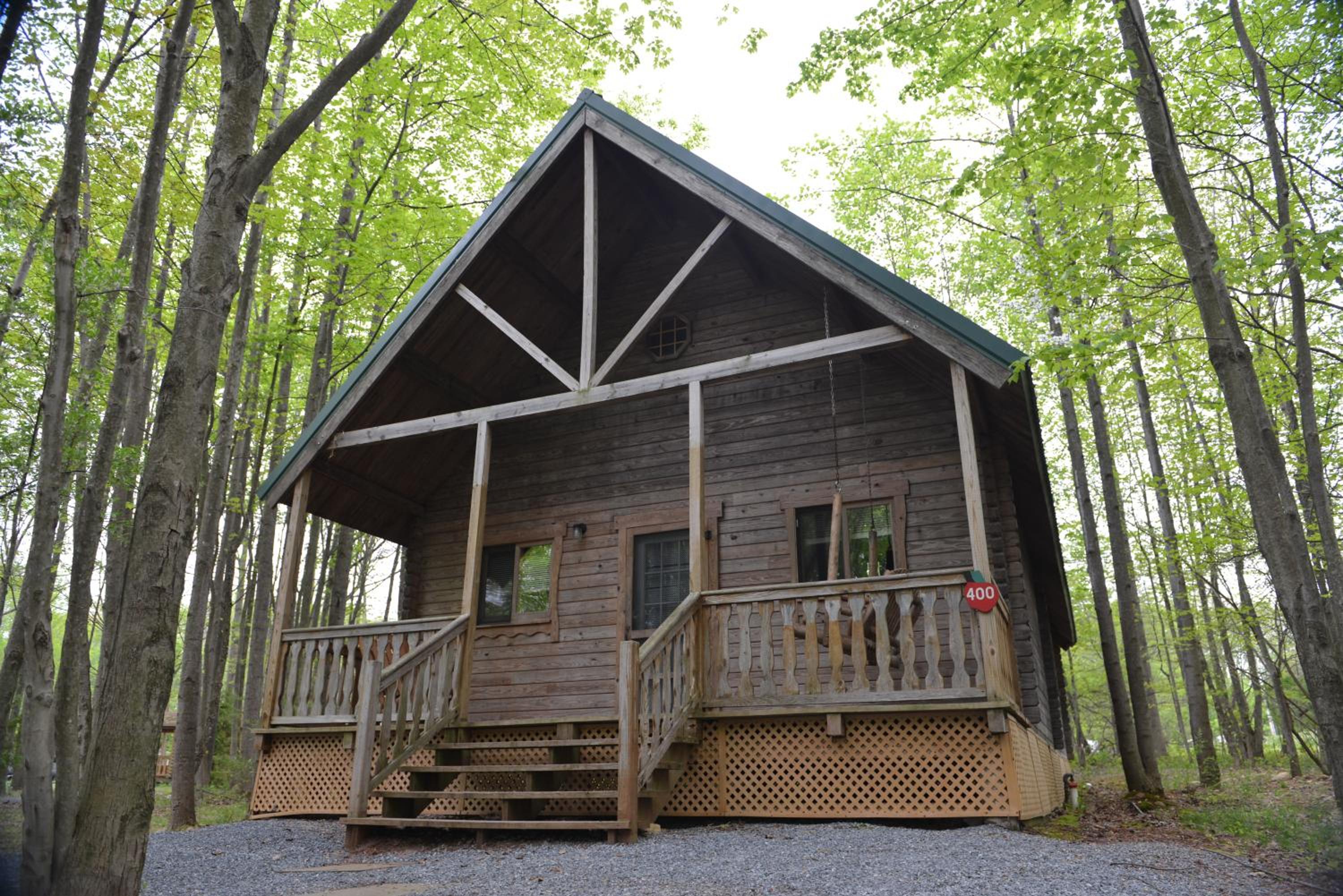 Appalachian Camping Resort Log Home 6 view 3
