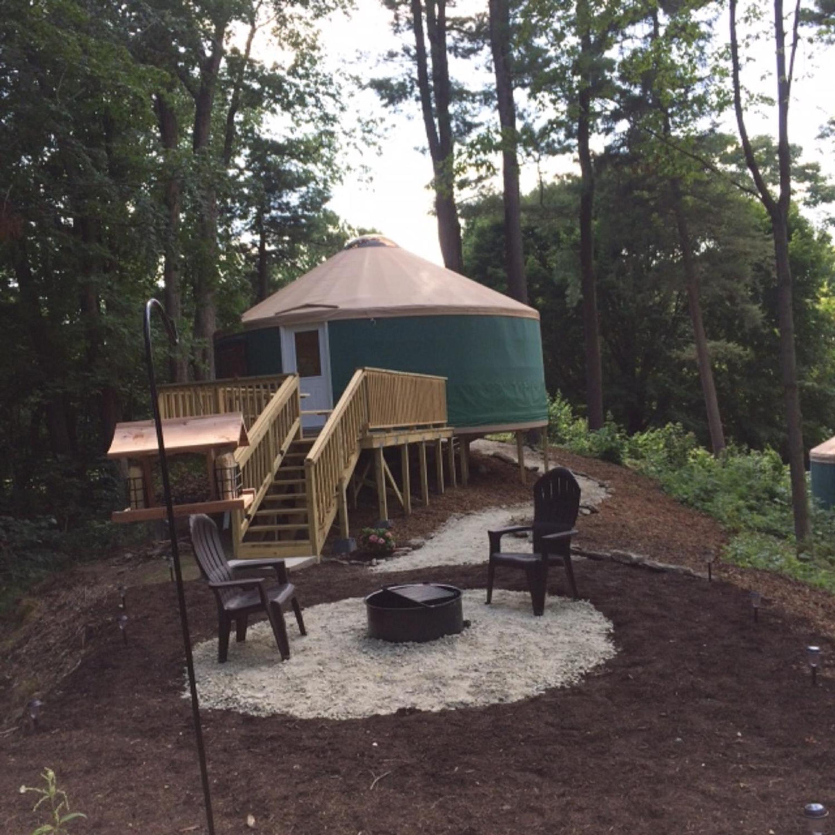 Circle M Camping Resort 16 ft. Yurt 1 view 3