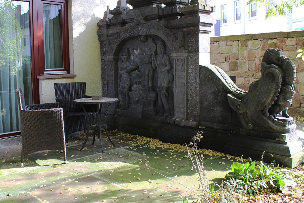 outdoor BBQ area