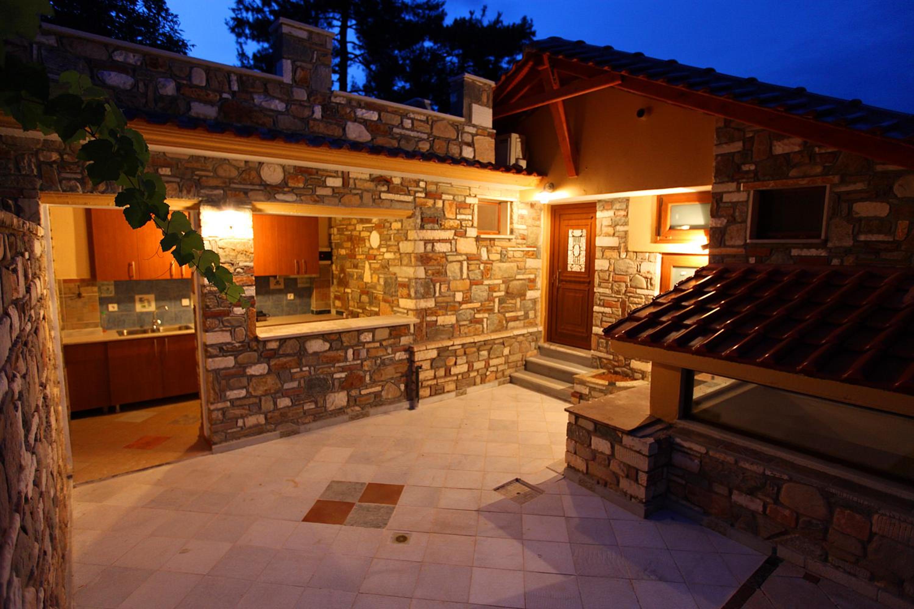 outdoor BBQ area