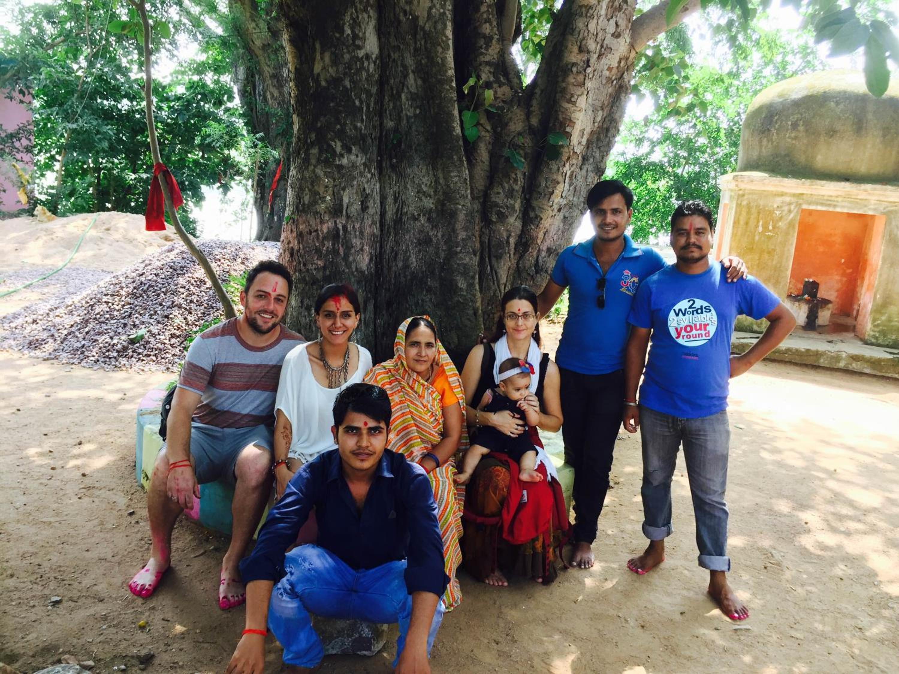 Friends in Khajuraho view 5