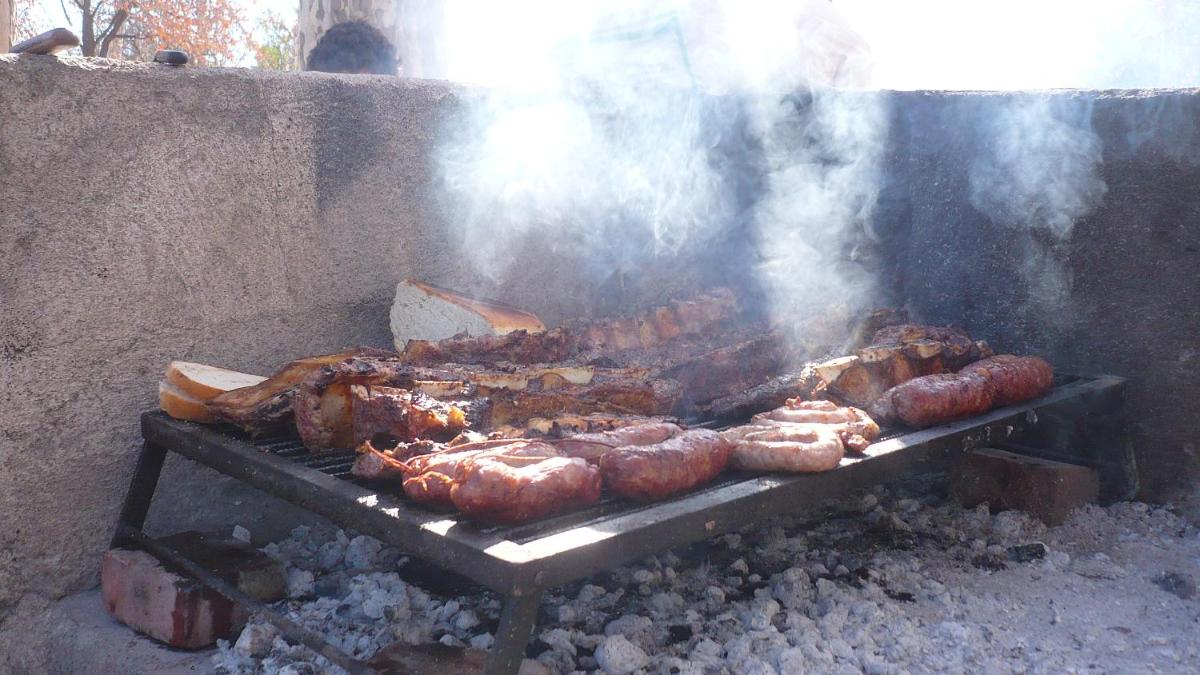 outdoor BBQ area