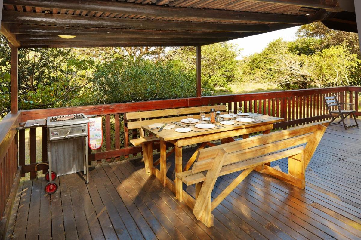 outdoor BBQ area