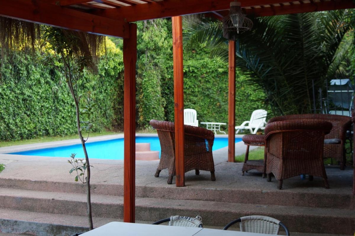 outdoor BBQ area