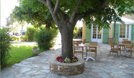 outdoor BBQ area