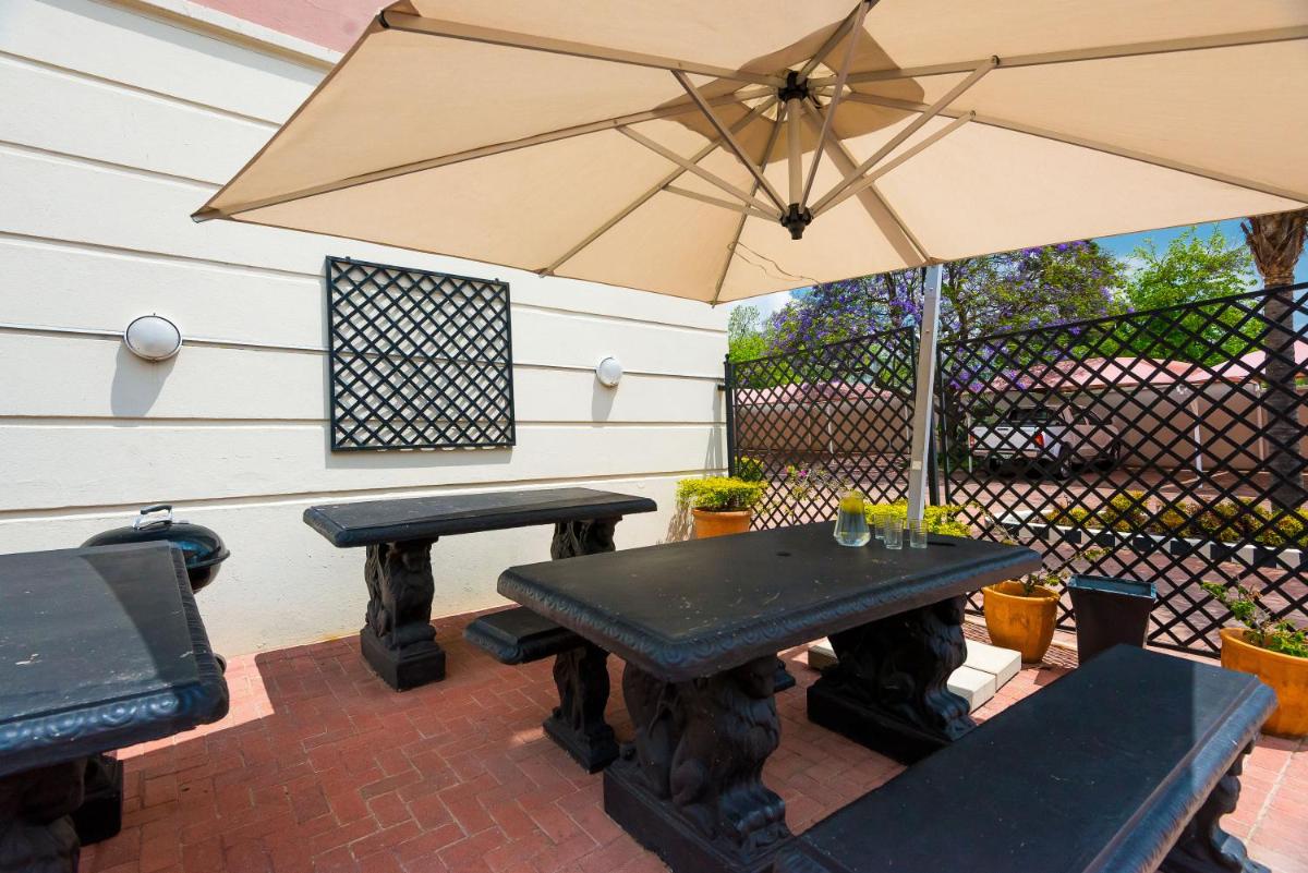outdoor BBQ area