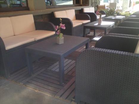 outdoor BBQ area