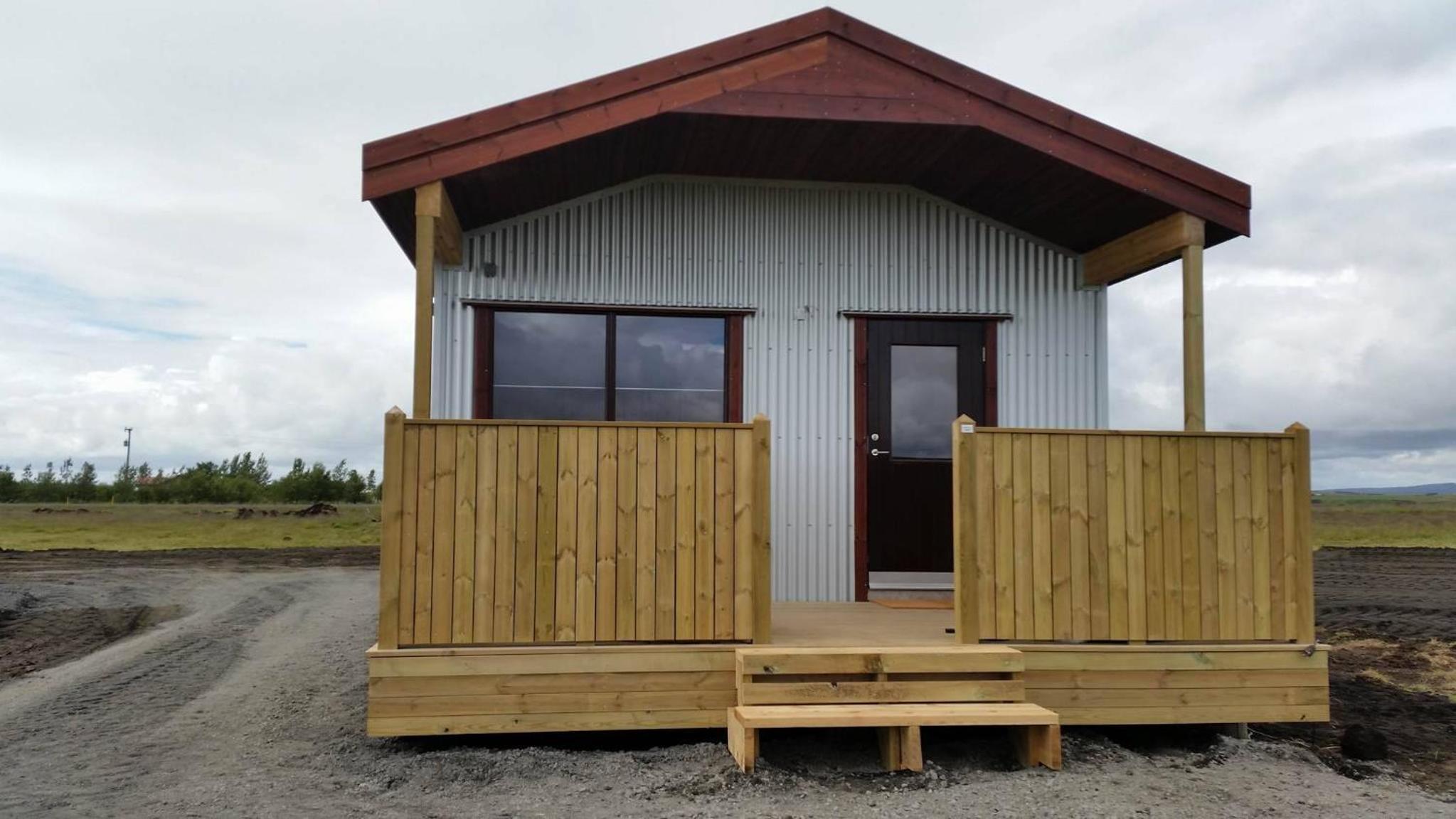 Hekla Cabin 1 Volcano and Glacier View
