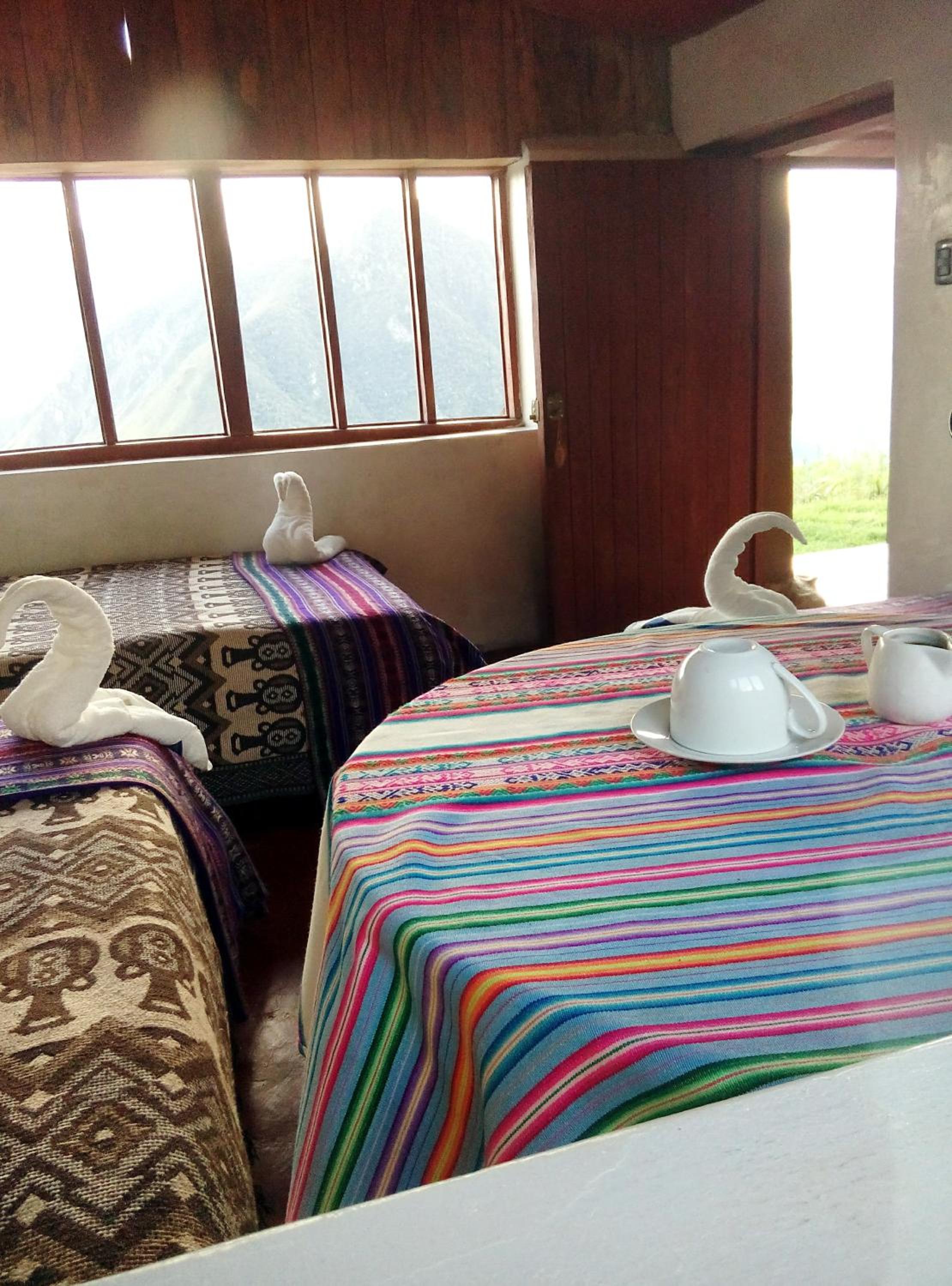 Llactapata Lodge overlooking Machu Picchu - camping - restaurant