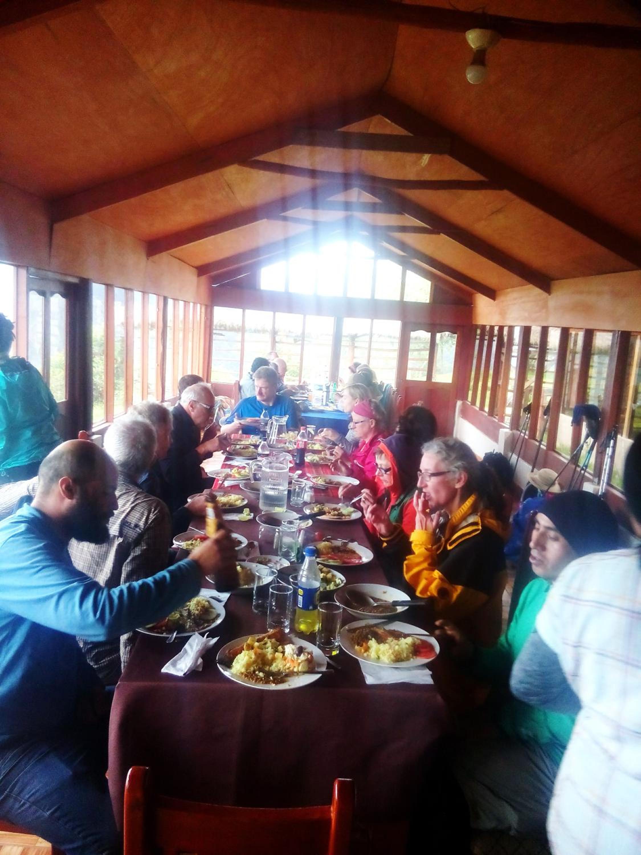 Llactapata Lodge overlooking Machu Picchu - camping - restaurant