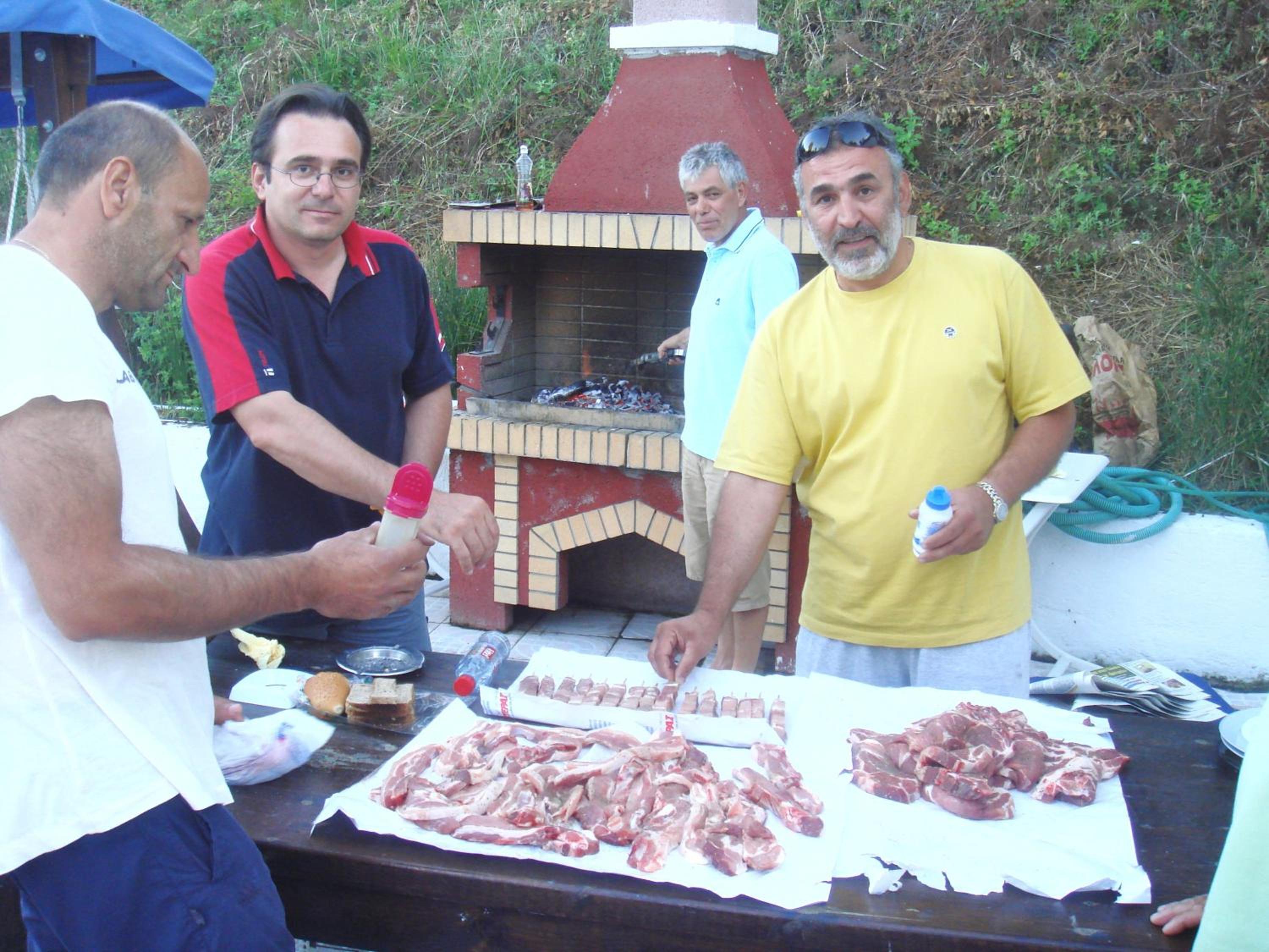 outdoor BBQ area