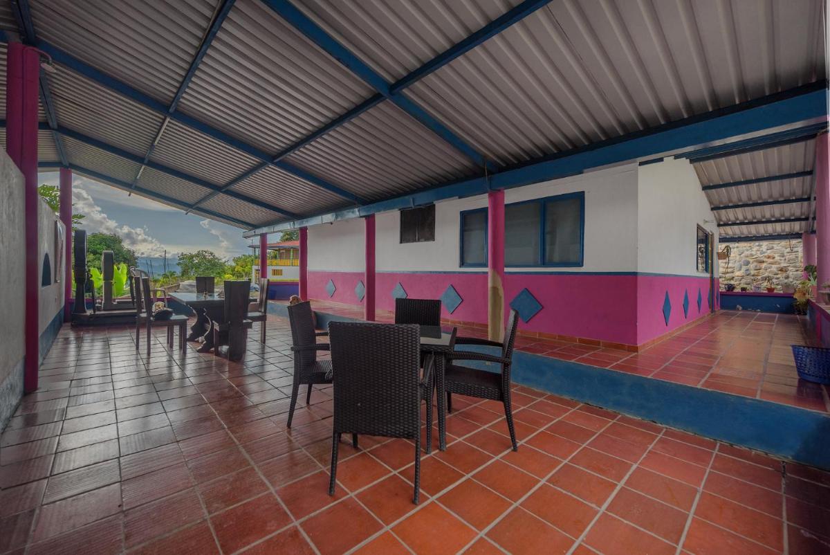 outdoor BBQ area