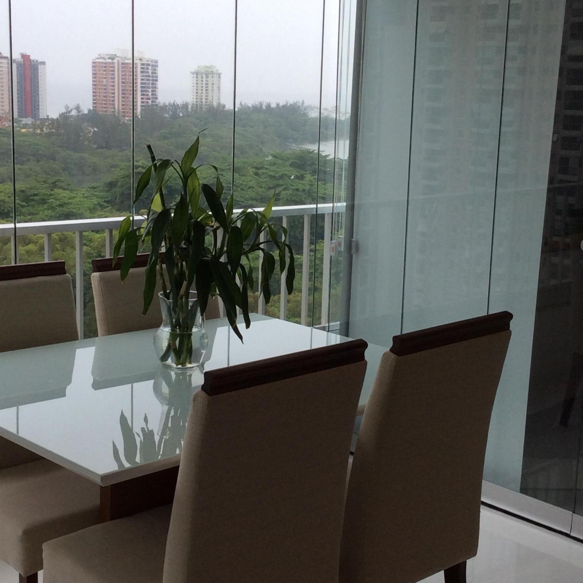 Rosa dos Ventos - Premium Luxo 5 Estrelas - Vista Mar - Barra da Tijuca - 2 Quartos, Cozinha equipada, Amplo e arejado, Ar cond, Estacionamento grátis, Res