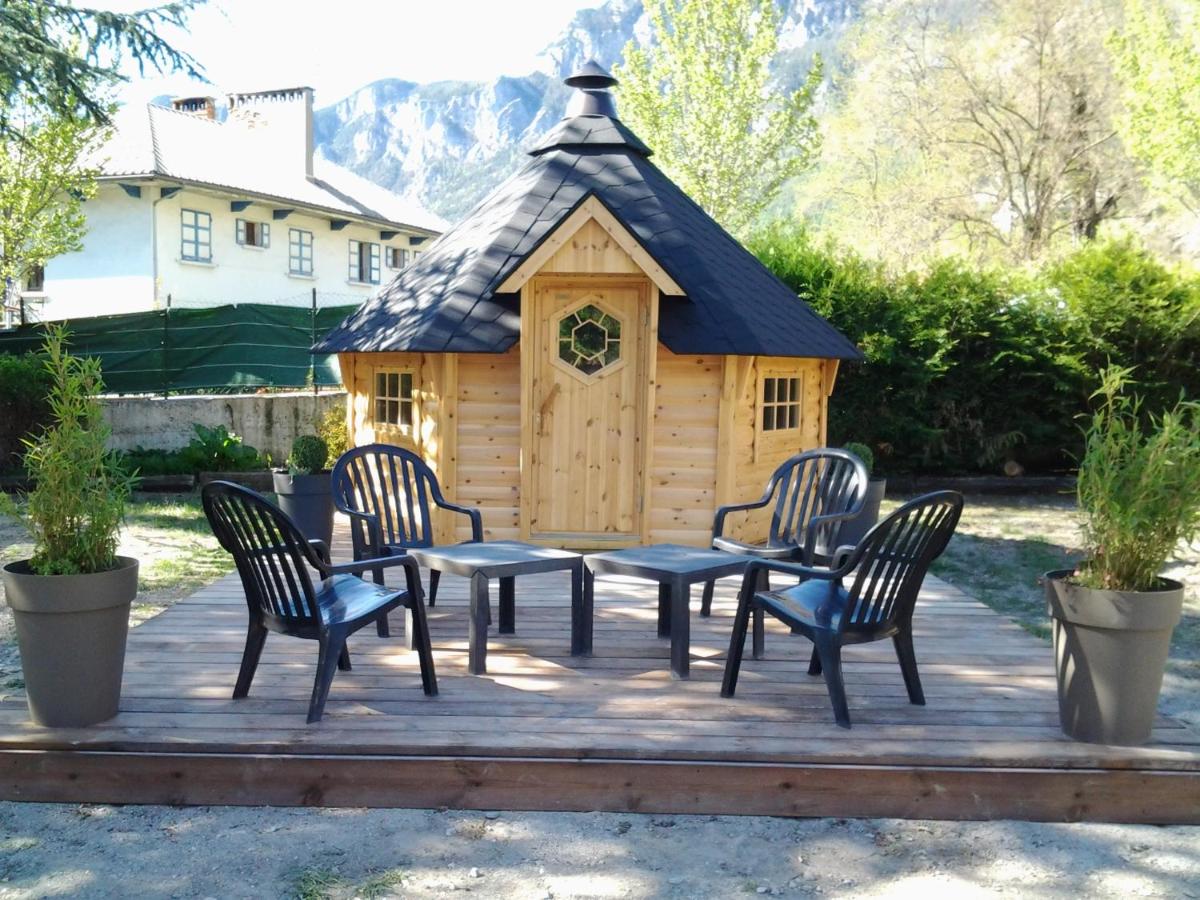 outdoor BBQ area