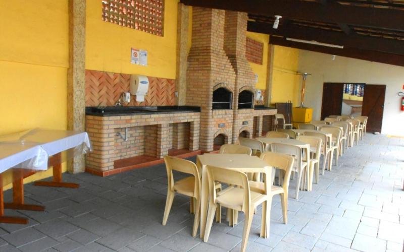 outdoor BBQ area