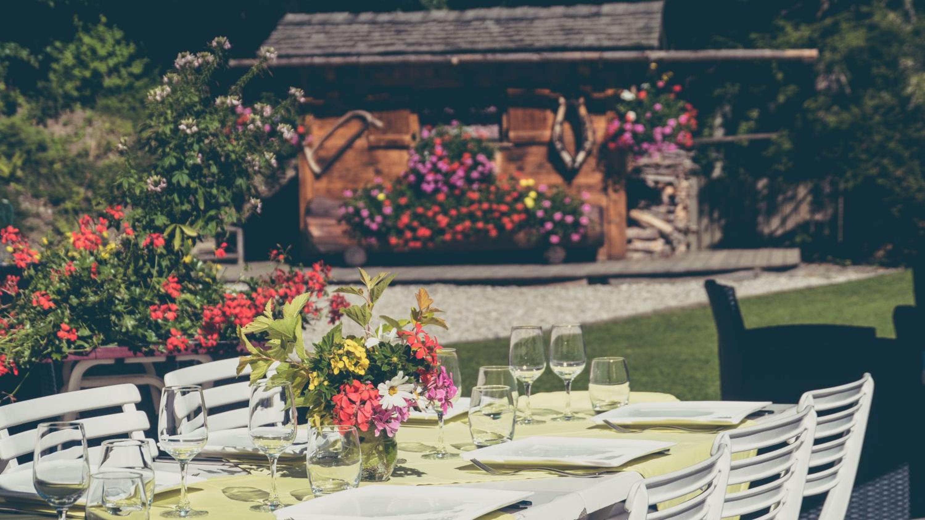 outdoor BBQ area