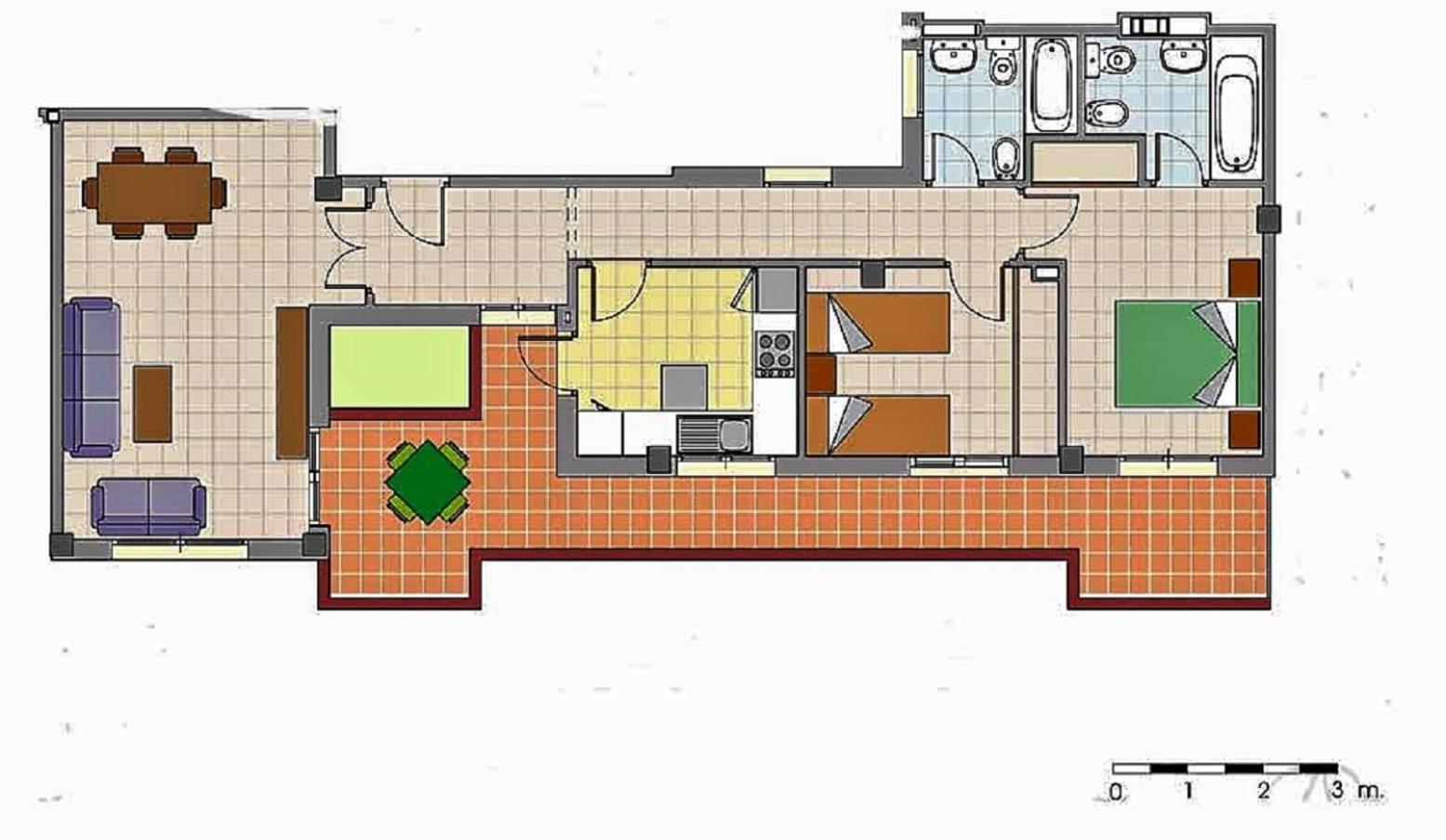 Apartamento con Terraza a 5 min playa
