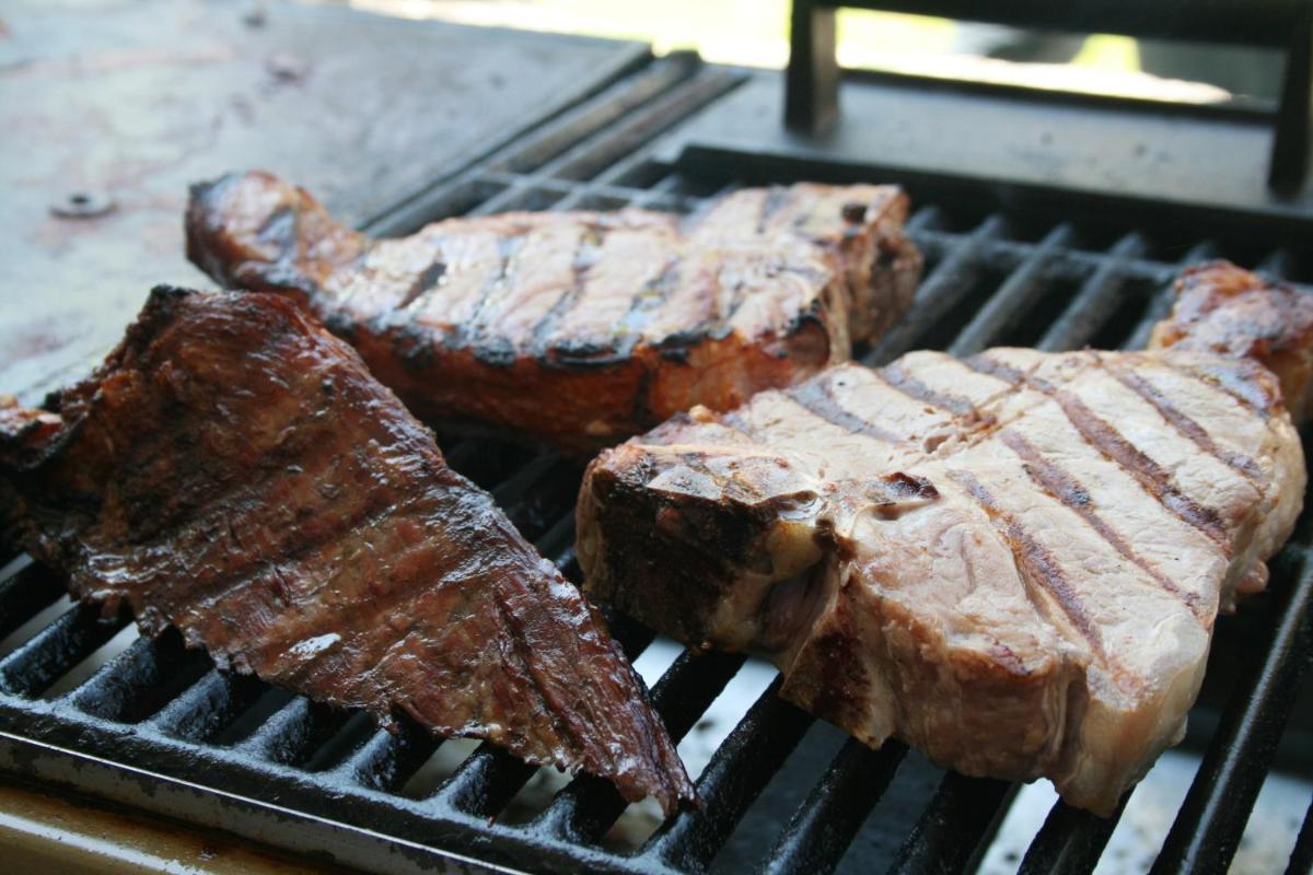 outdoor BBQ area