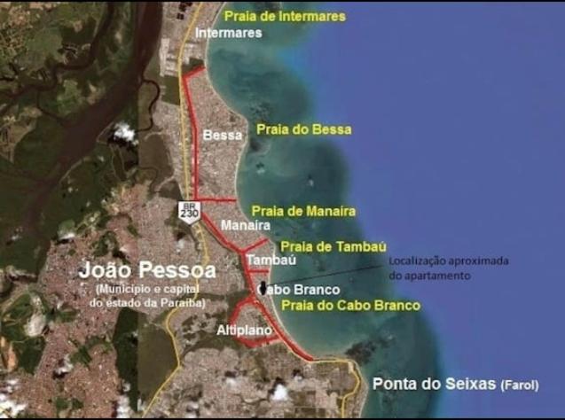 O melhor 2 qtos da praia de Cabo Branco