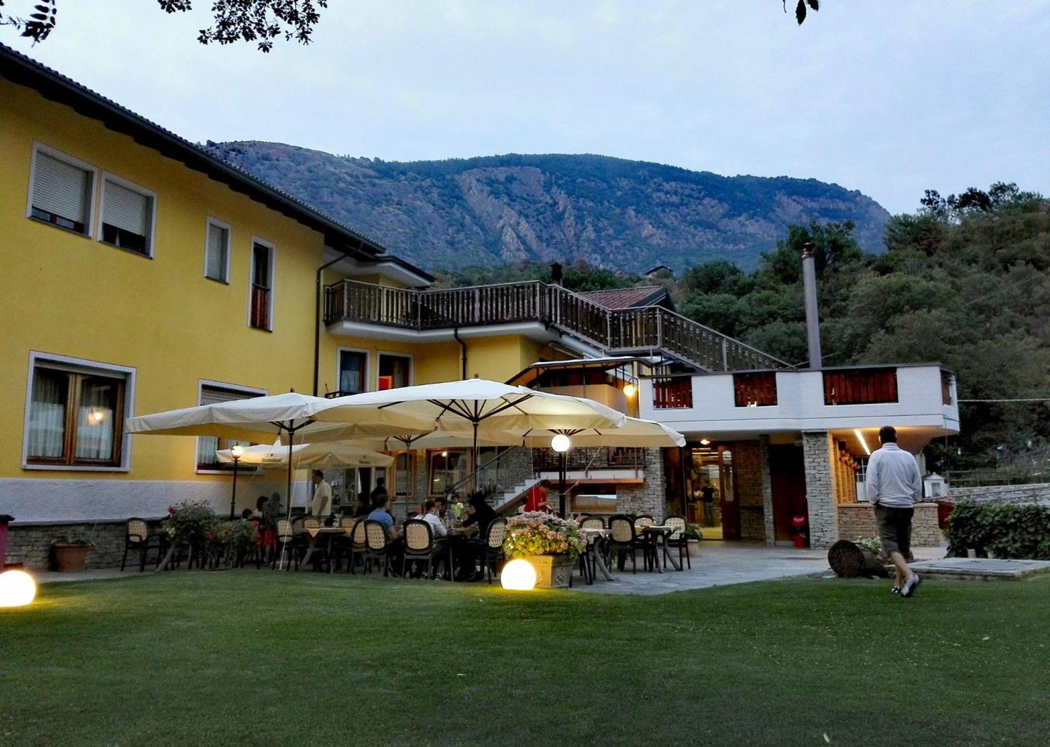 outdoor BBQ area