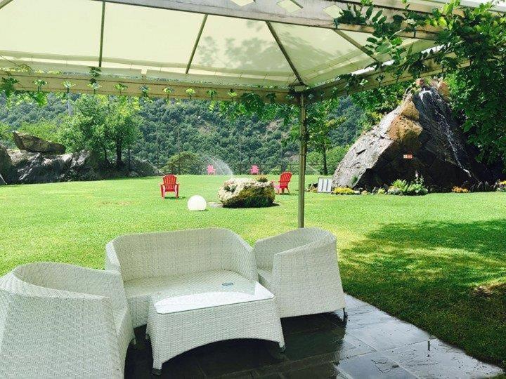 outdoor BBQ area