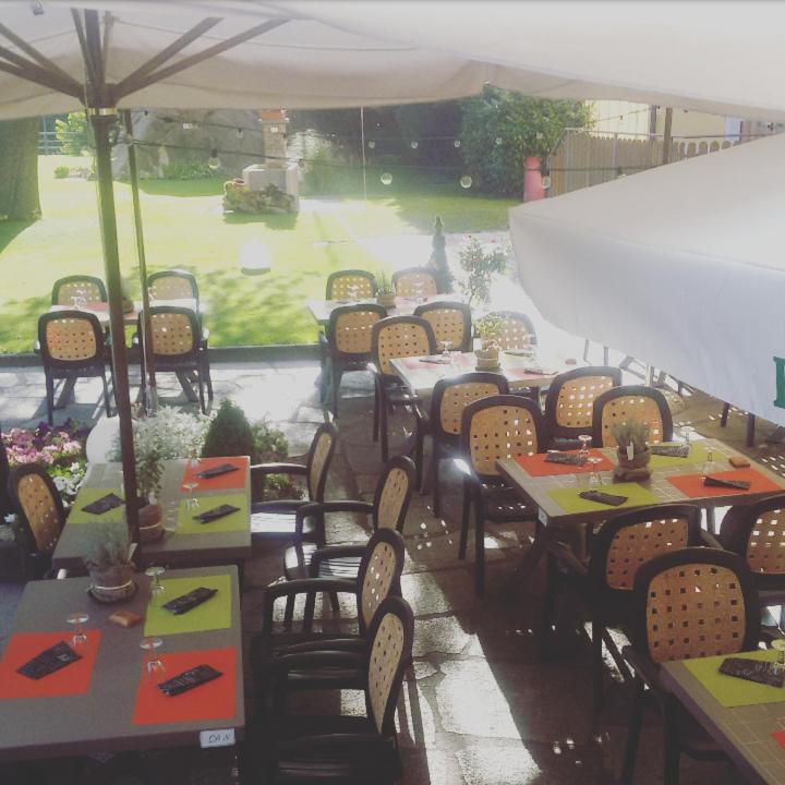 outdoor BBQ area