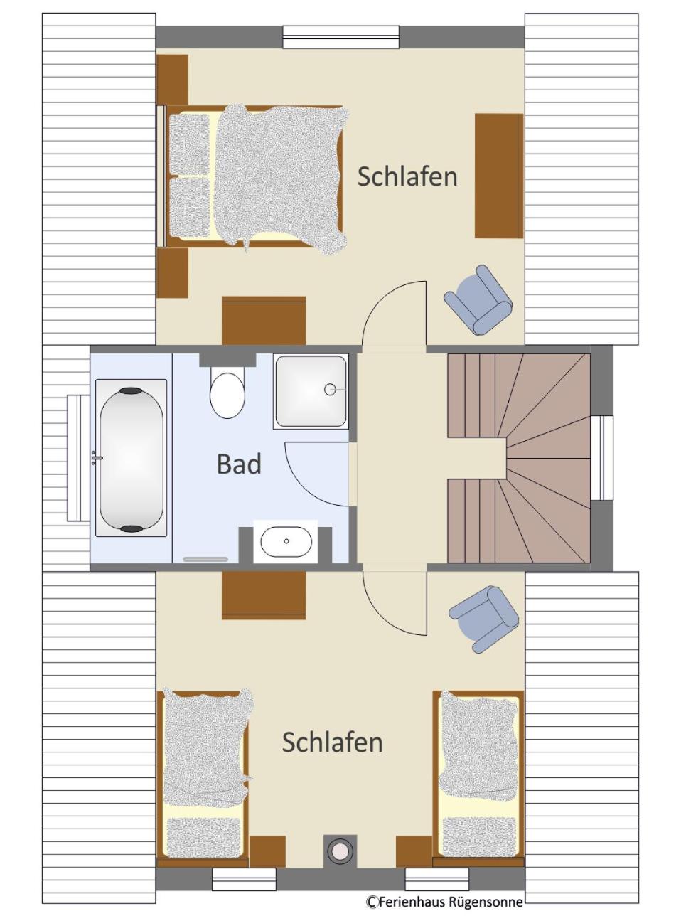 Ferienhaus Rügensonne Glowe - Rügen