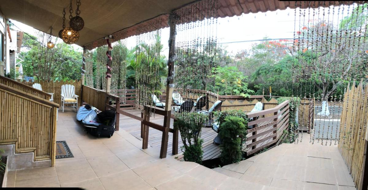 outdoor BBQ area