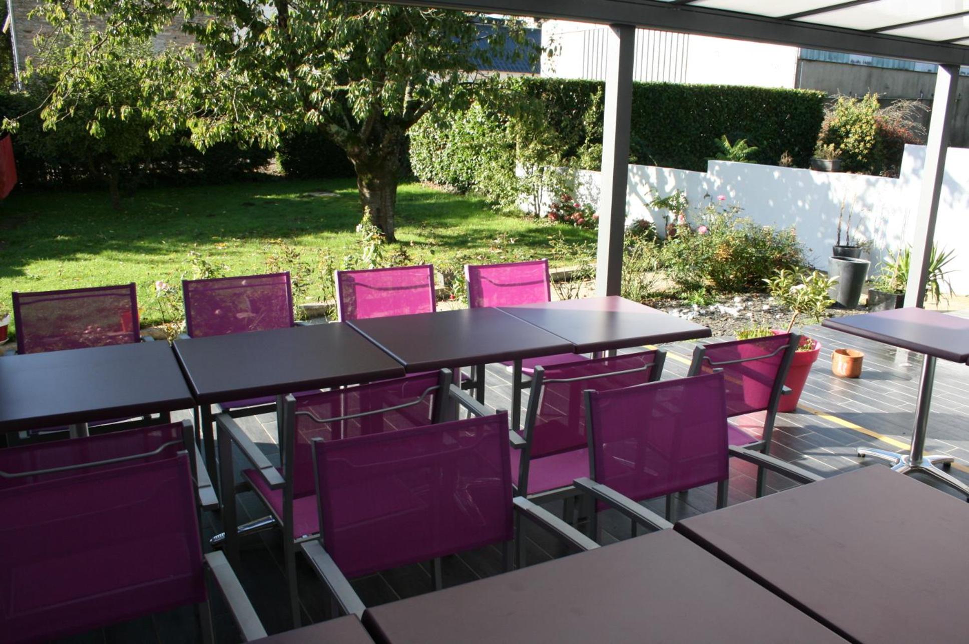 outdoor BBQ area