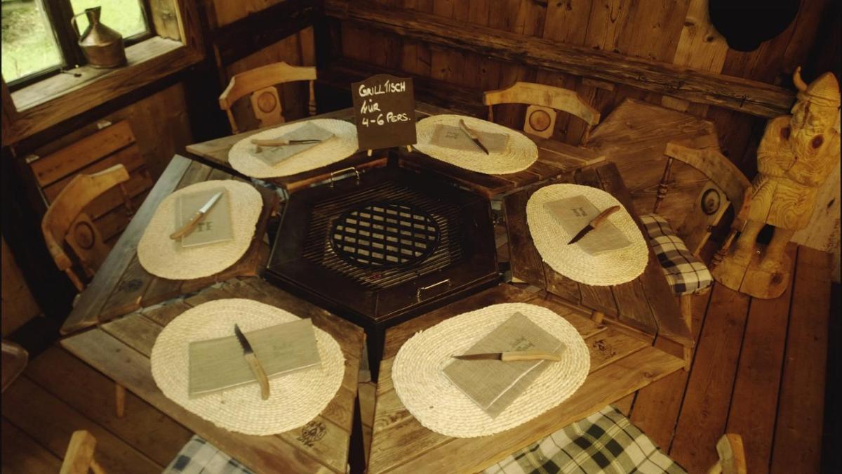 outdoor BBQ area