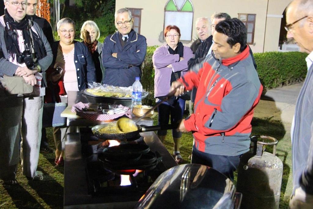 outdoor BBQ area