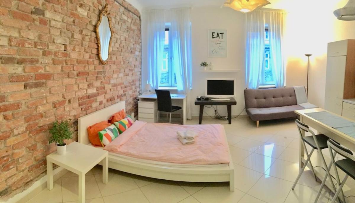 Nowogrodzka cozy studio view 2
