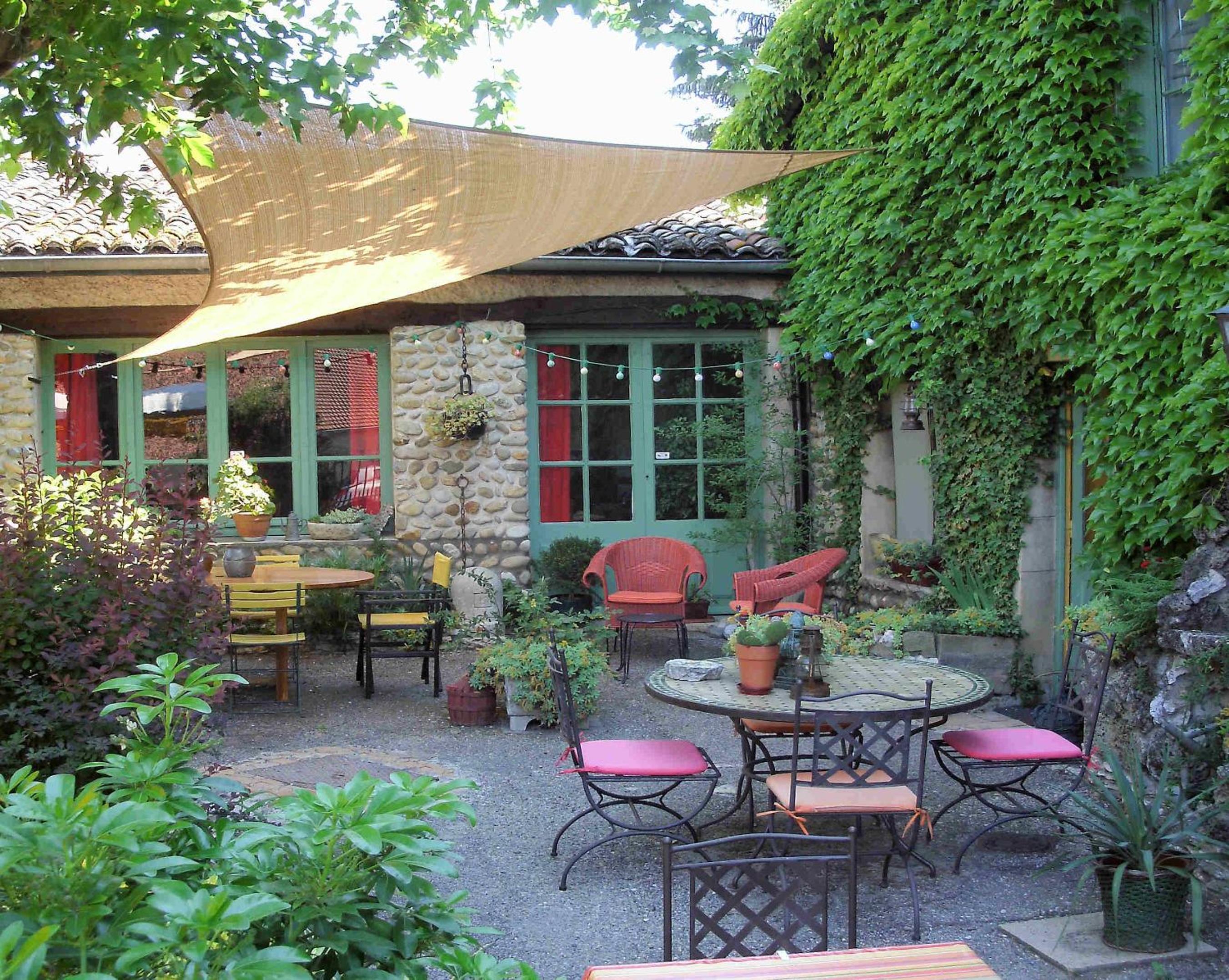 outdoor BBQ area