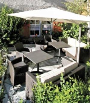 outdoor BBQ area