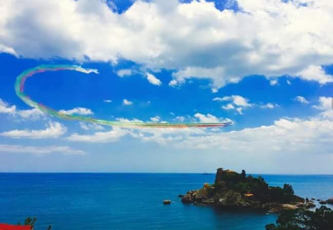 Taormina castle and sea view view 4