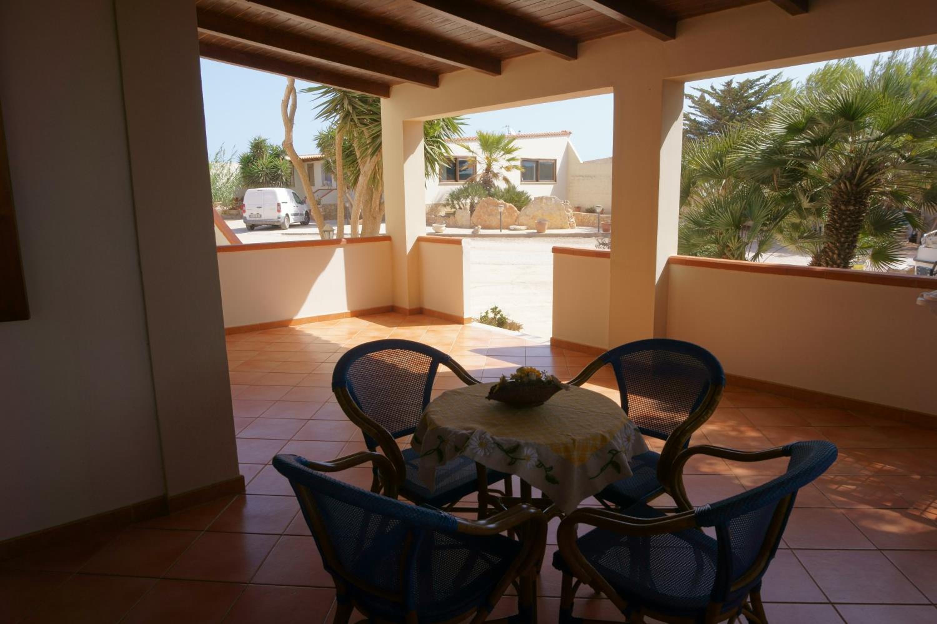 outdoor BBQ area