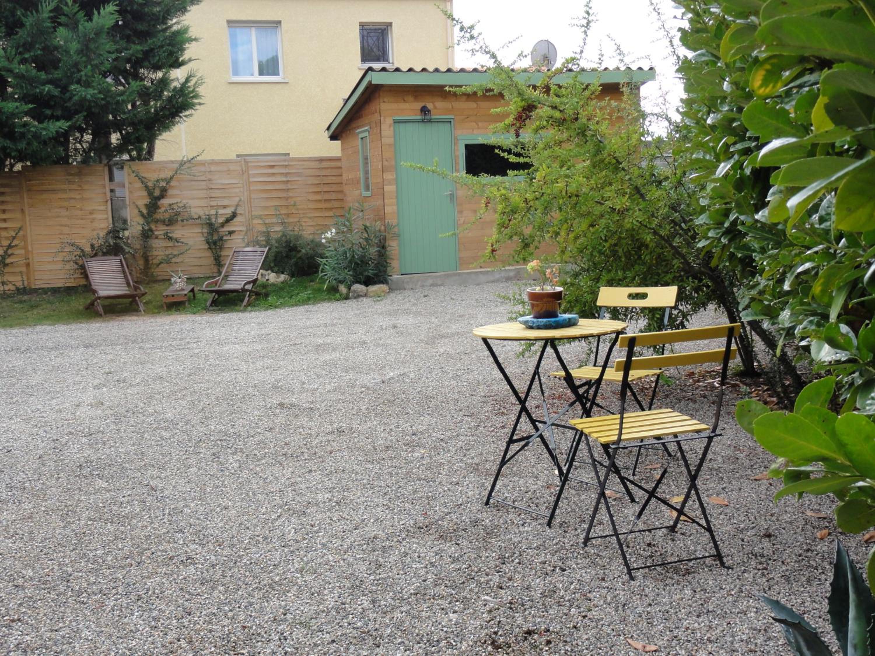 outdoor BBQ area