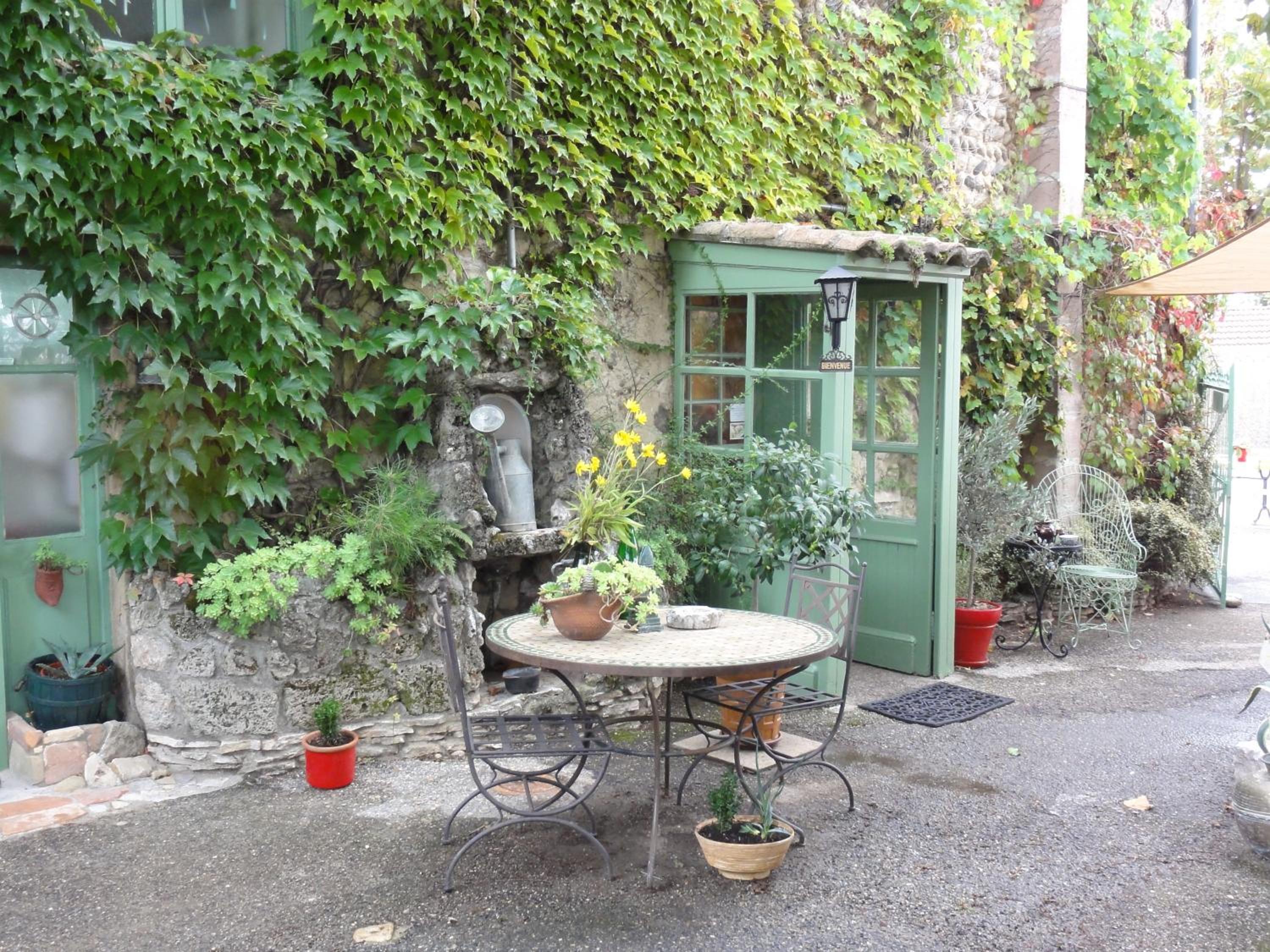outdoor BBQ area
