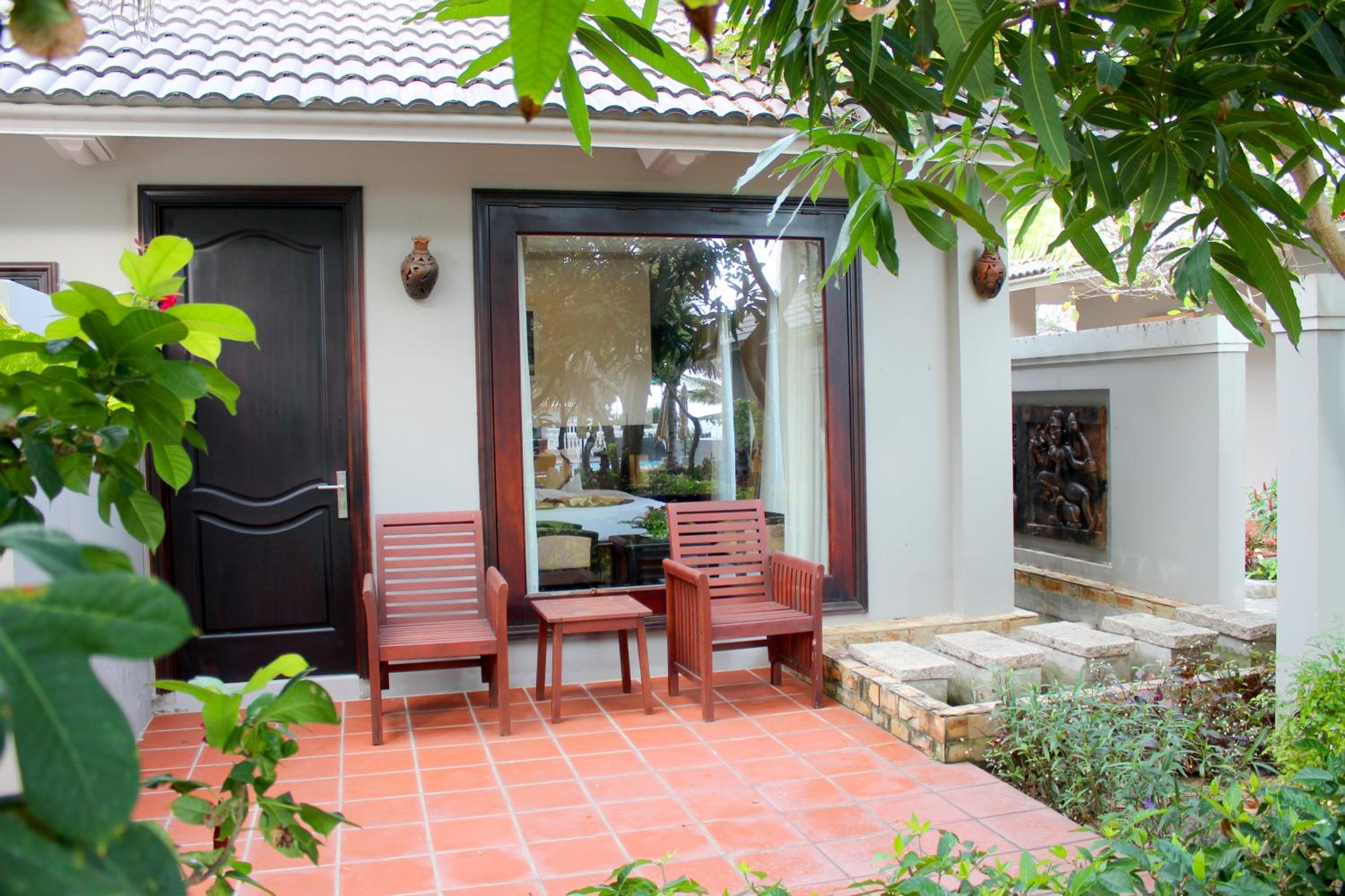 outdoor BBQ area