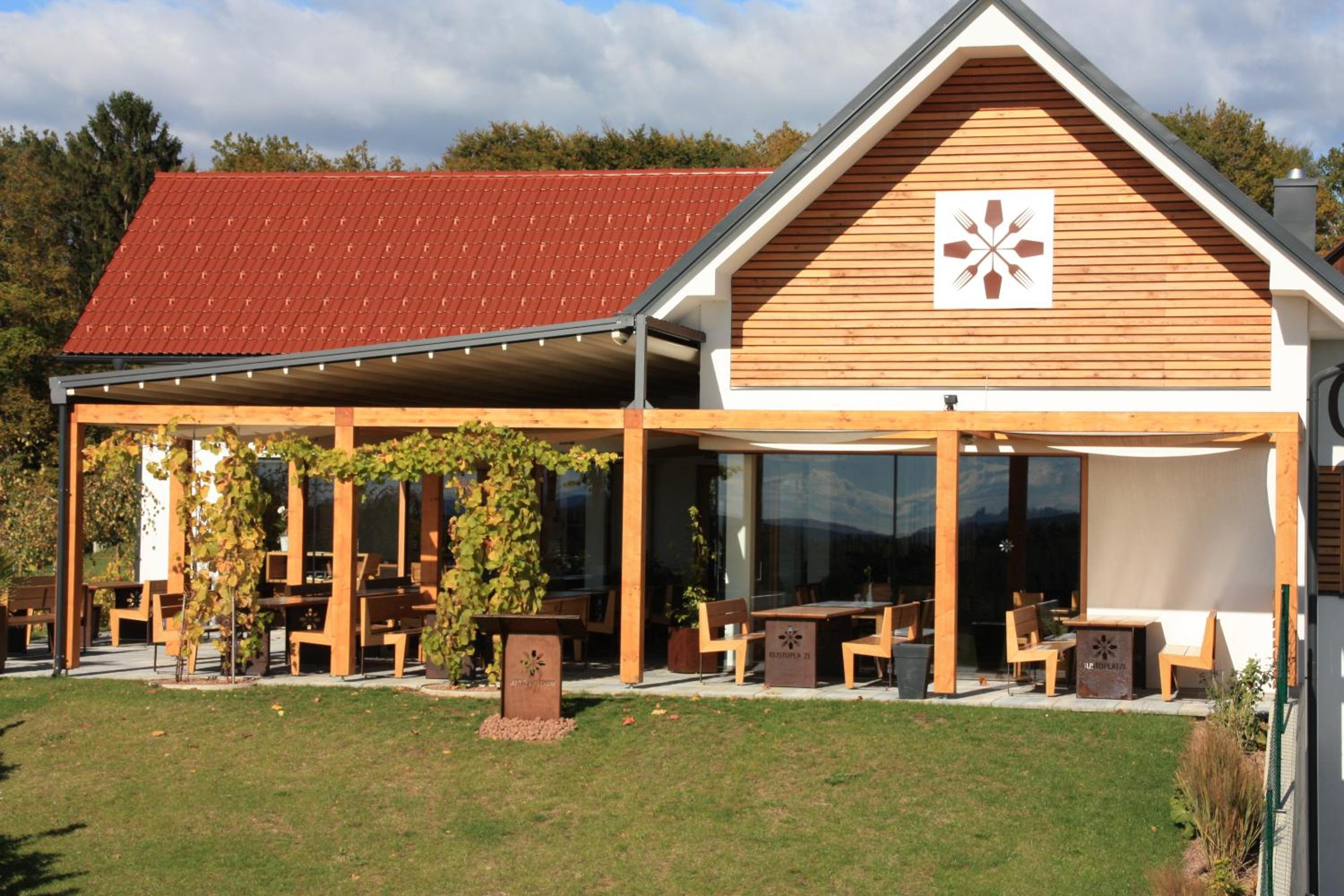 outdoor BBQ area