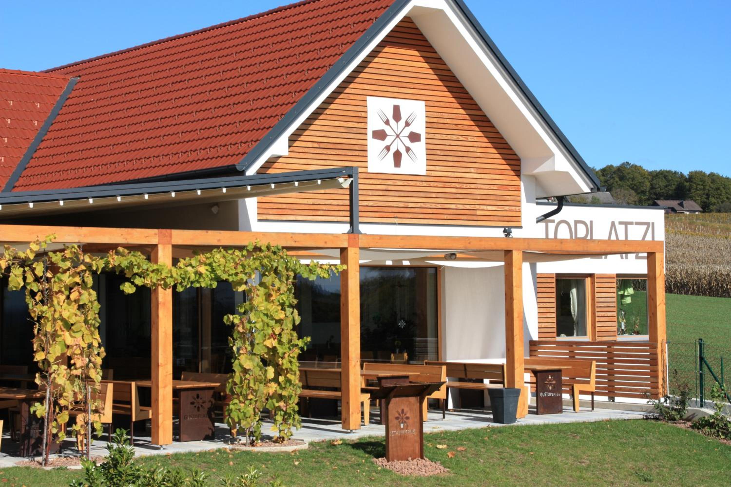 outdoor BBQ area