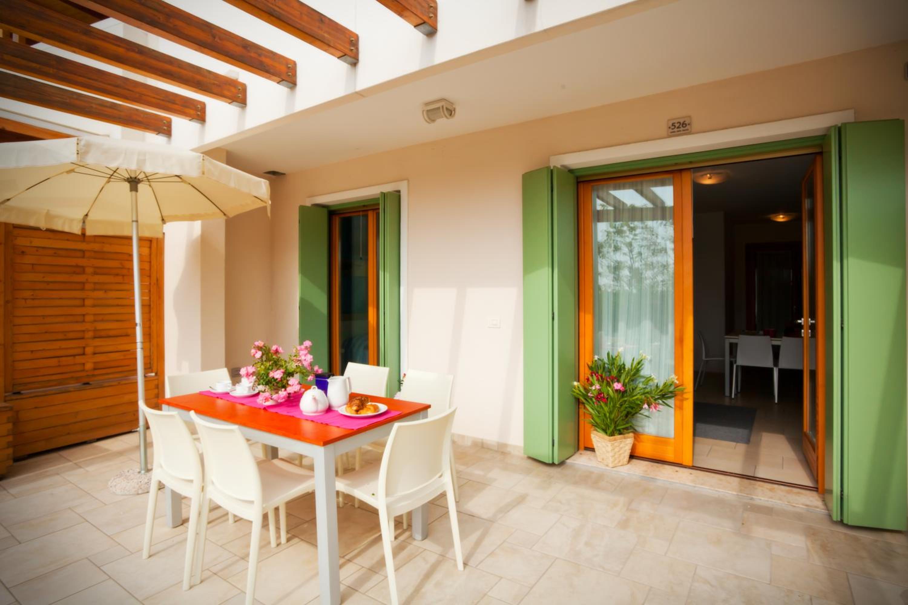outdoor BBQ area