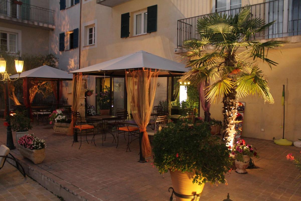 outdoor BBQ area